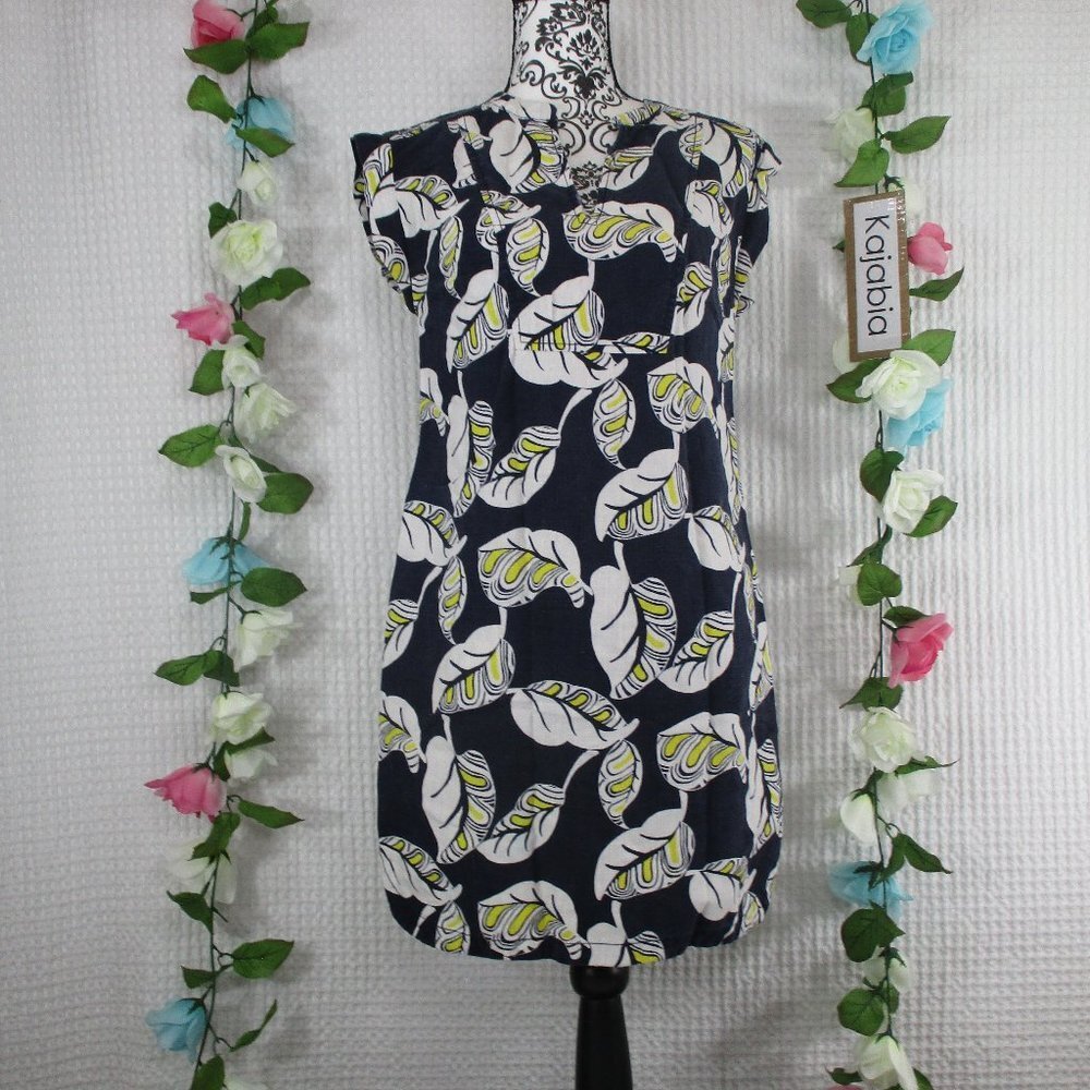 J. CREW Tropical Frond Shift Dress Size XXS - Picture 2 of 9